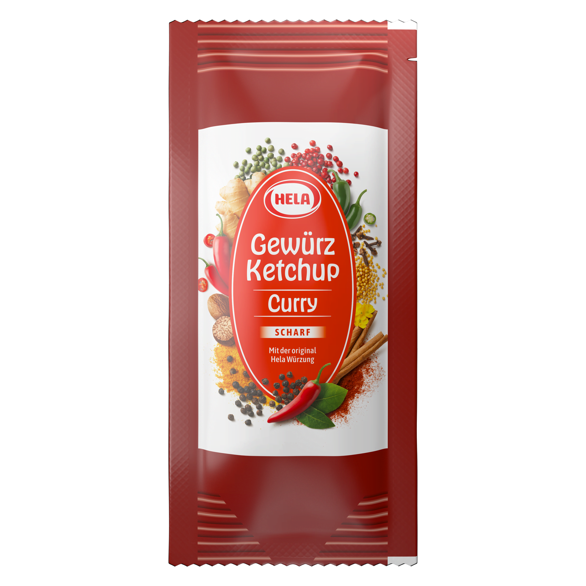 Gewürz Ketchup Curry scharf Portionsbeutel 100x20g